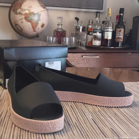 Melissa Puzzle Peep Toe Platforms - Picture 2 of 8